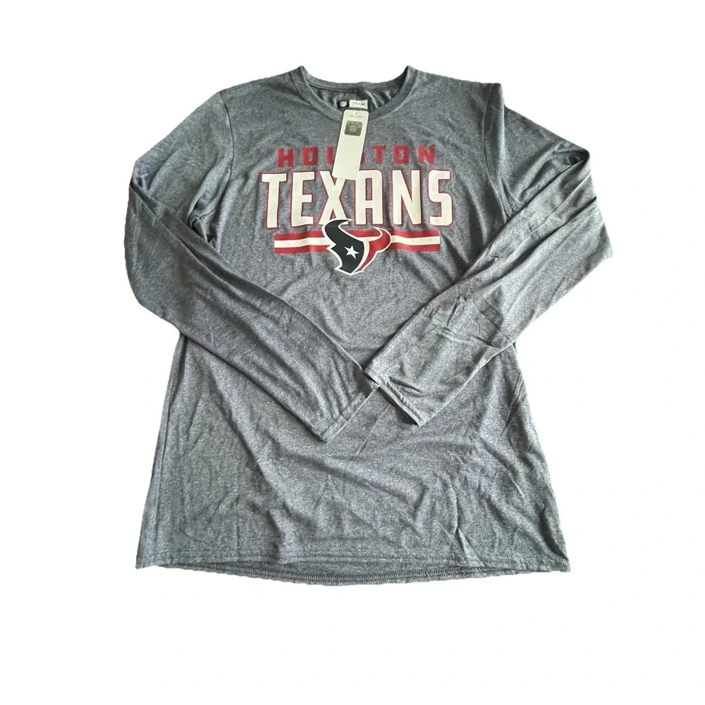 Houston Texans Men's‎ NFL Team Apparel Blue Long Sleeve Polyester Shirt Medium M
